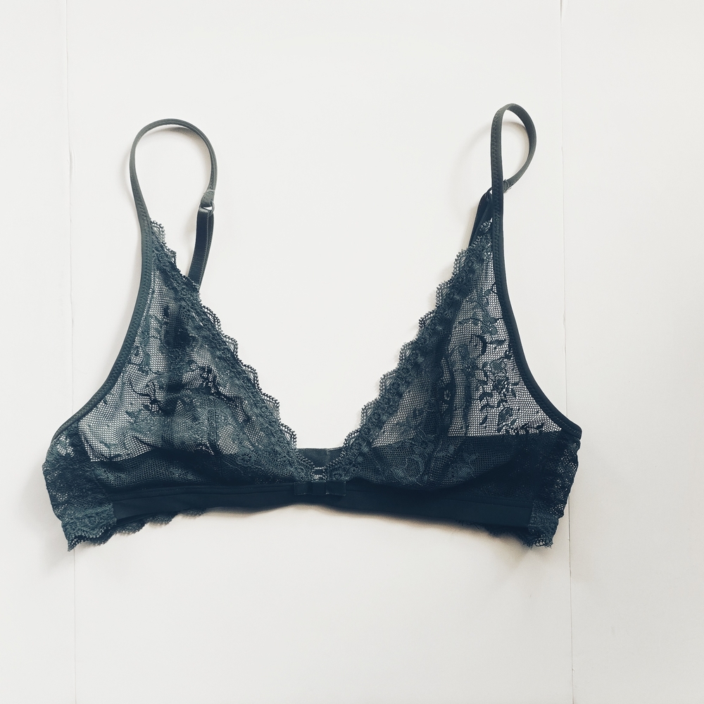 Elegant Black Lace Bralette